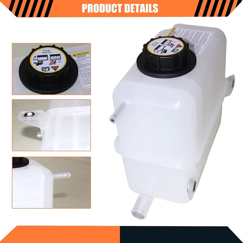 LOSTAR Engine Coolant Overflow Recovery Reservoir Tank with Cap Fit for 1995-1997 Ford F-250 F-350 F-Super Duty Replaces 603-046, F6TZ8A080EA - Image 4